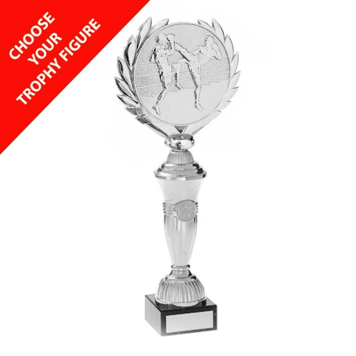  METAL CAST CENTRE TROPHY WITH MARBLE BASE  - AVAILABLE IN 4 SIZES
