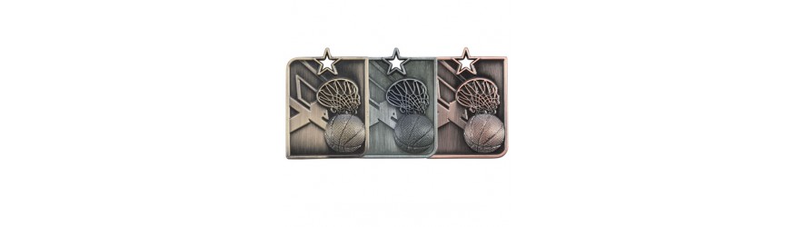 SILVER CENTURION STAR 53M BASKETBALL MEDAL SILVER CENTURION STAR 53M BASKETBALL MEDAL