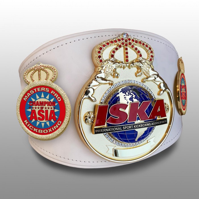 ISKA MASTERS PRO KICKBOXING CHAMPION OF ASIA TITLE BELT