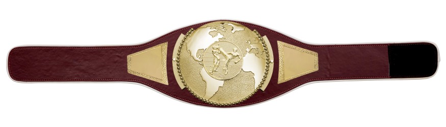 KICKBOXING CHAMPIONSHIP BELT PROGLOBE/G/KBOG - AVAILABLE IN 6+ COLOURS