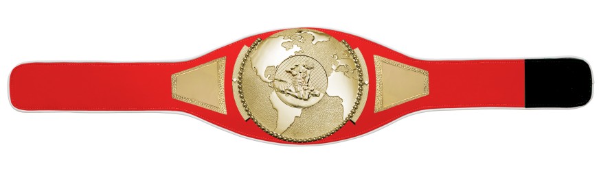 MMA CHAMPIONSHIP BELT PROGLOBE/G/MMAG - AVAILABLE IN 6+ COLOURS
