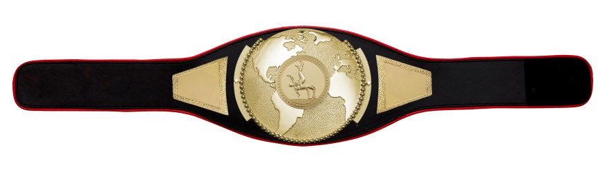 WRESTLING CHAMPIONSHIP BELT PROGLOBE/G/WRESTG - AVAILABLE IN 6+ COLOURS