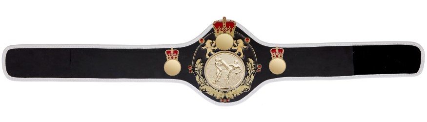 QUEENSBURY PRO LEATHER KICKBOXING CHAMPIONSHIP BELT - QUEEN/B/G/KBOG -10+ COLOURS
