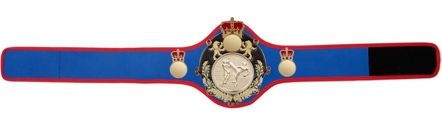 QUEENSBURY PRO LEATHER KICKBOXING CHAMPIONSHIP BELT - QUEEN/B/G/KBOG -10+ COLOURS