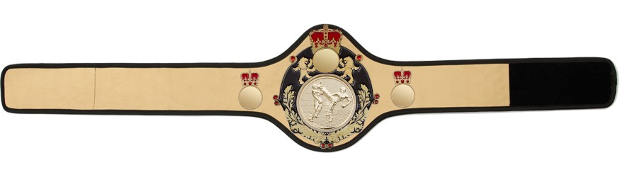 QUEENSBURY PRO LEATHER KICKBOXING CHAMPIONSHIP BELT - QUEEN/B/G/KBOG -10+ COLOURS