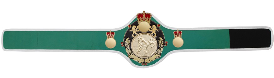 QUEENSBURY PRO LEATHER KICKBOXING CHAMPIONSHIP BELT - QUEEN/B/G/KBOG -10+ COLOURS
