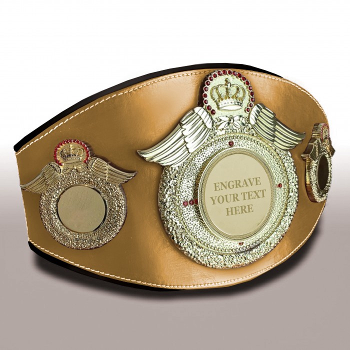 CHAMPIONSHIP BELT PROWING/G/ENGRAVE - AVAILABLE IN 6+ COLOURS