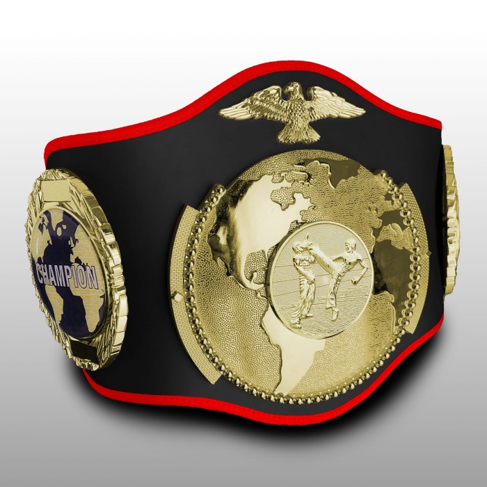 KICKBOXING CHAMPIONSHIP BELT PRO018/KBOG/WLDCHMP/G IN 6 COLOURS