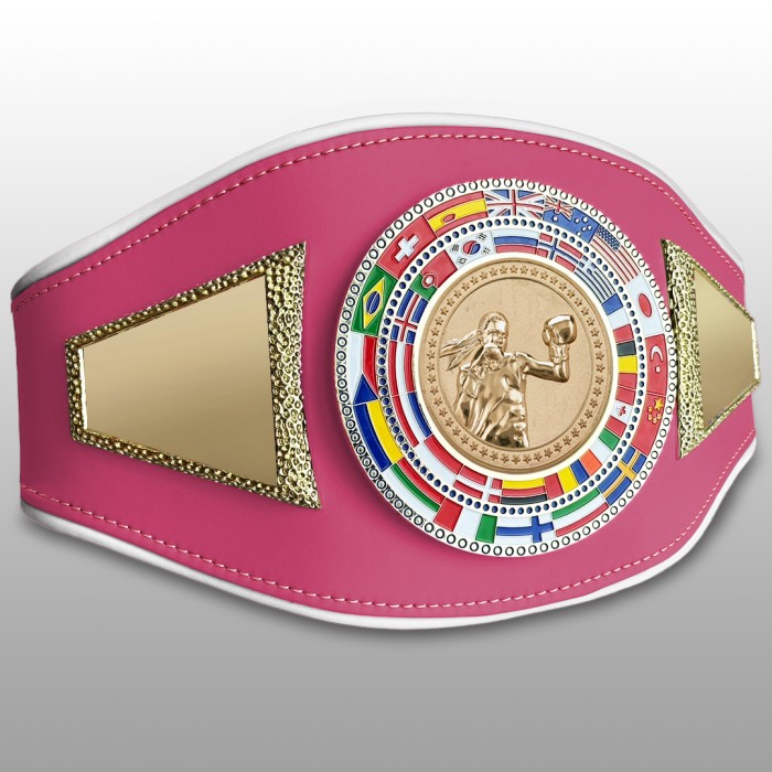 FEMALE CHAMPIONSHIP BELT-PROFLAG2/FLAG/G/FEMBOXG -  AVAILABLE IN A VARIETY OF COLOURS