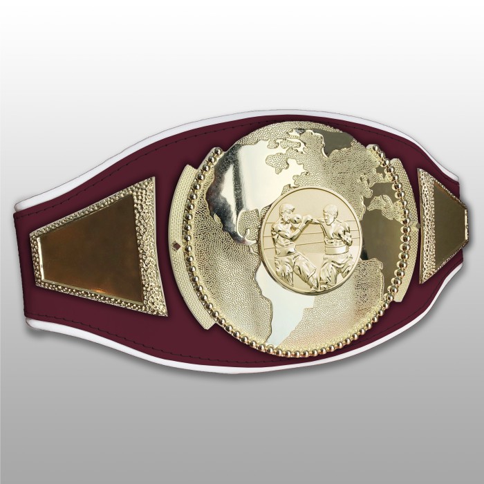 BOXING CHAMPIONSHIP BELT PROGLOBE/G/BOXG - AVAILABLE IN 6+ COLOURS