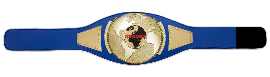 CUSTOM CHAMPIONSHIP BELT PRO GLOBE/G/CUSTOM - AVAILABLE IN 6+ COLOURS