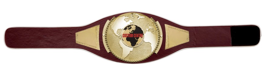 CUSTOM CHAMPIONSHIP BELT PRO GLOBE/G/CUSTOM - AVAILABLE IN 6+ COLOURS