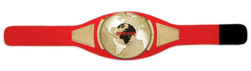 CUSTOM CHAMPIONSHIP BELT PRO GLOBE/G/CUSTOM - AVAILABLE IN 6+ COLOURS
