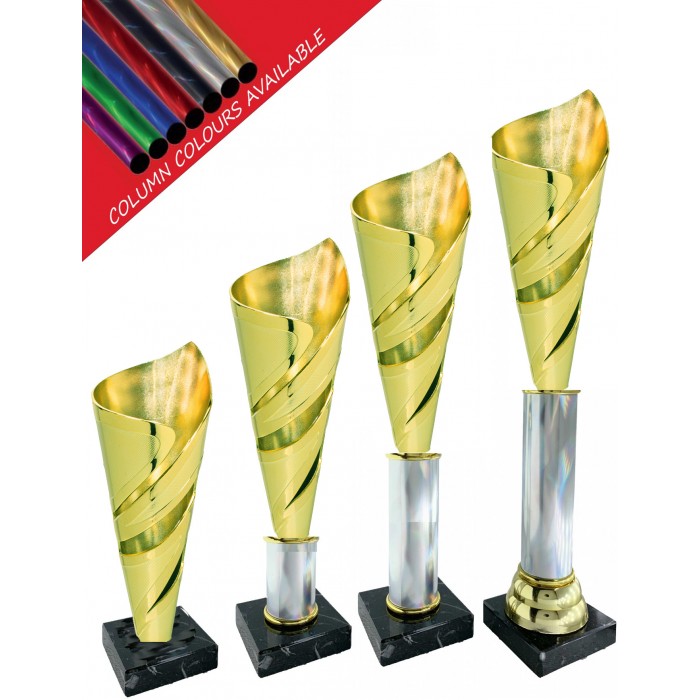 CONICAL CUP COLUMN TROPHY