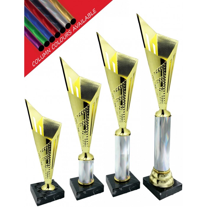 MODERN CONICAL CUP COLUMN TROPHY