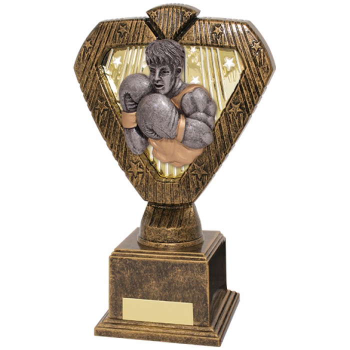 HERO FRONTIER RESIN BOXING TROPHY - 5 SIZES STARTING FROM 165MM
