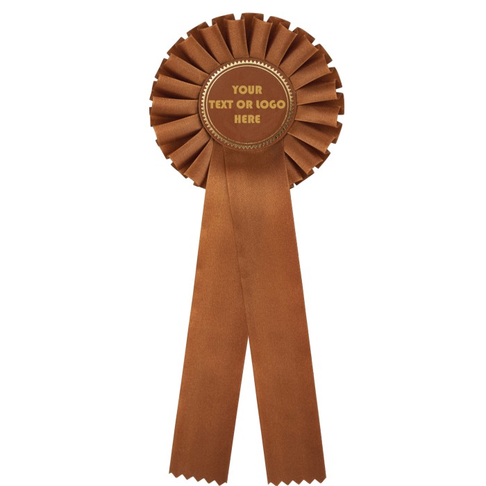 LARGE 2 TIER BRONZE ROSETTE 