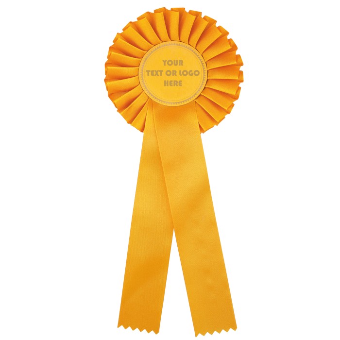 LARGE 2 TIER GOLD ROSETTE 