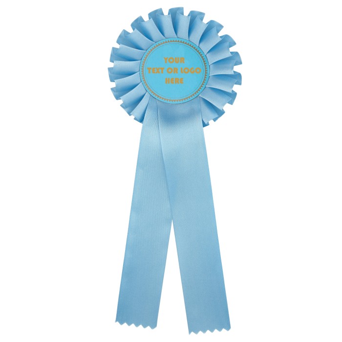 LARGE 2 TIER LIGHTBLUE ROSETTE 