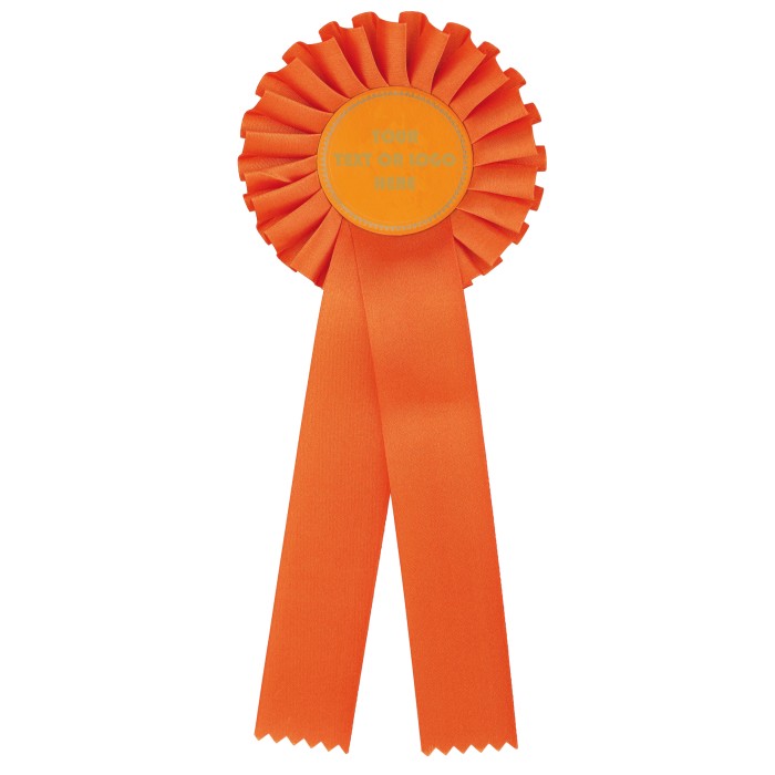 LARGE 2 TIER ORANGE ROSETTE 