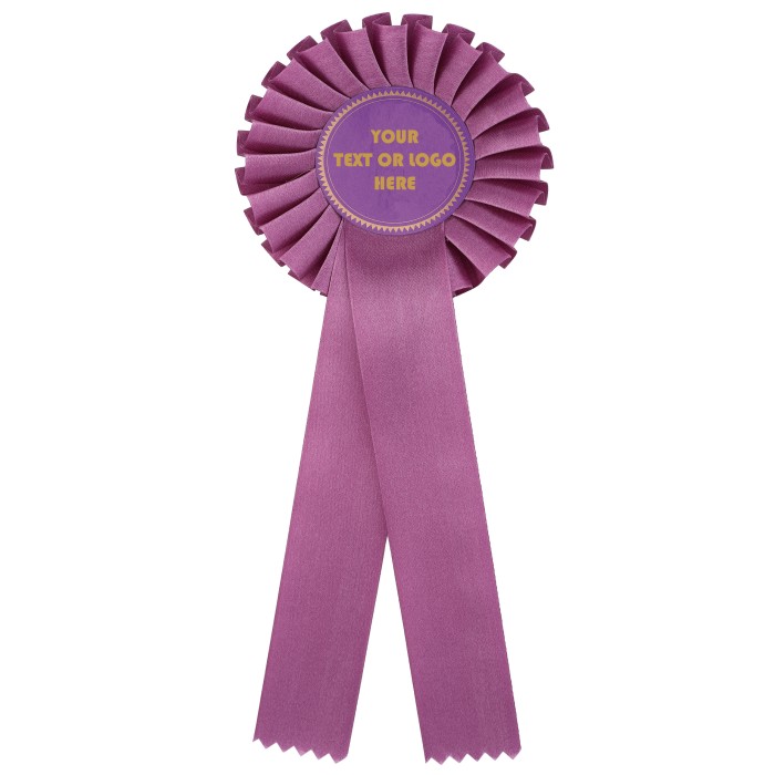 LARGE 2 TIER PURPLE ROSETTE 