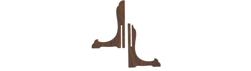 WOOD EFFECT SALVER STAND - 3 SIZES